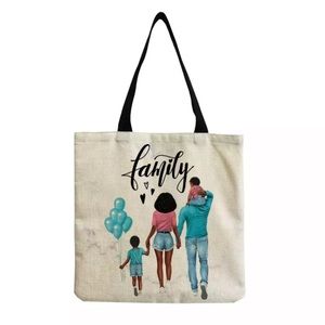 Eco-Friendly Family of Four Folding Tote Bag